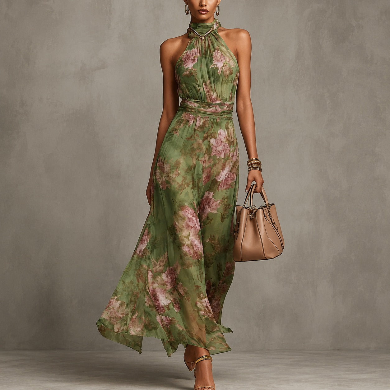 Emelia - Elegantes Boho-Maxikleid