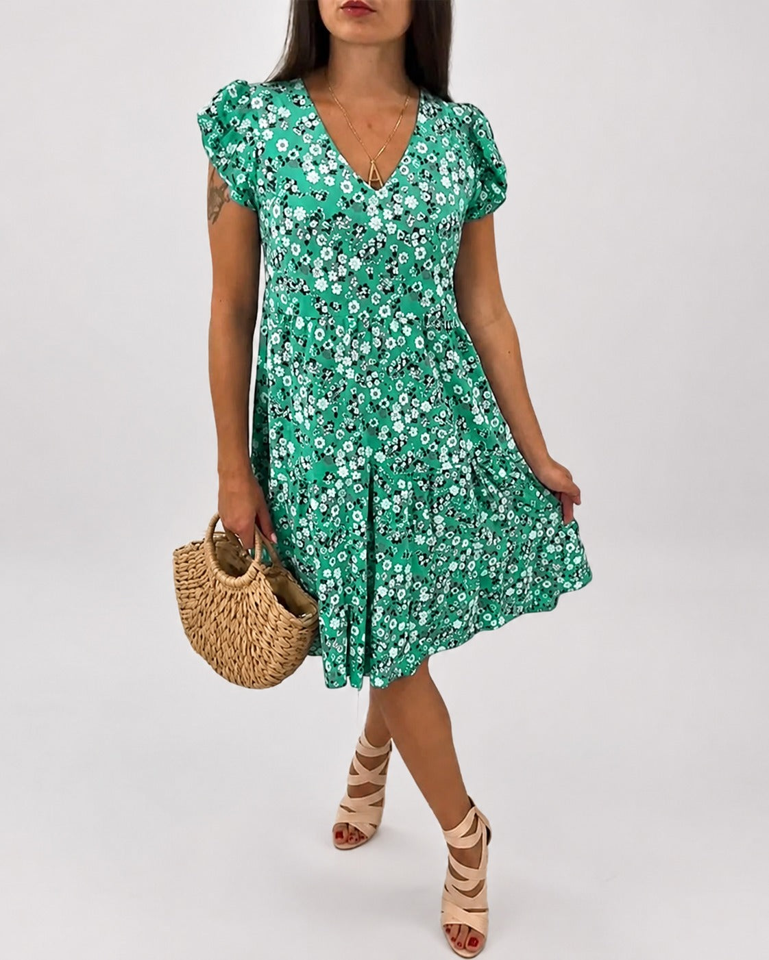 Gwen - Leichtes Midikleid mit Blumenmotiv