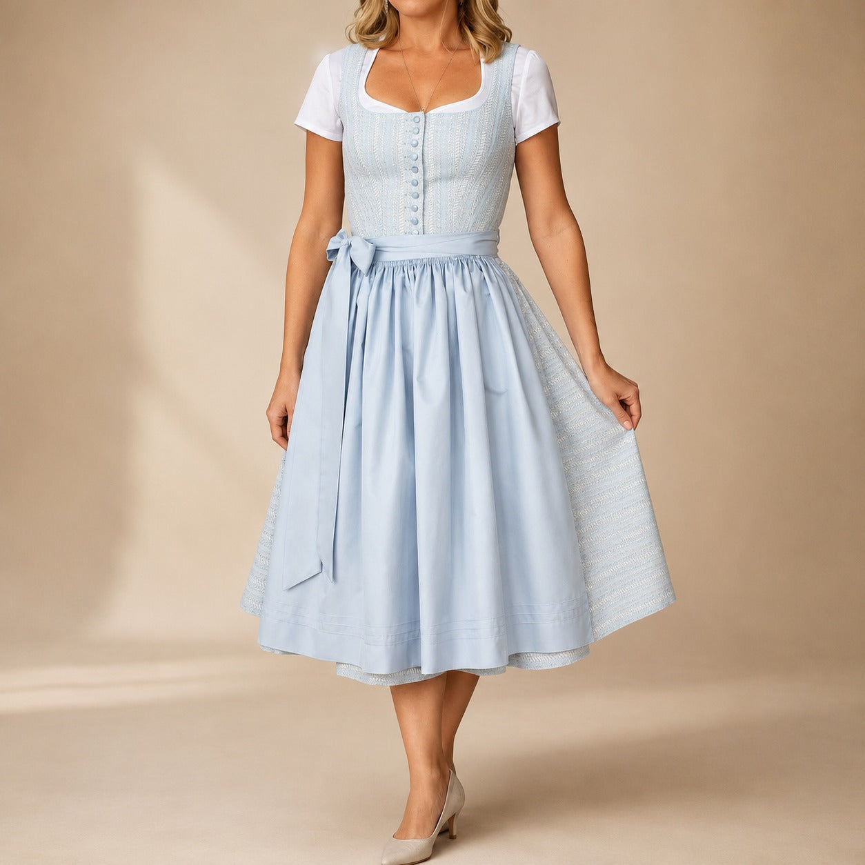 Cora - Traditionelles Oktoberfestkleid mit Schleifendetail
