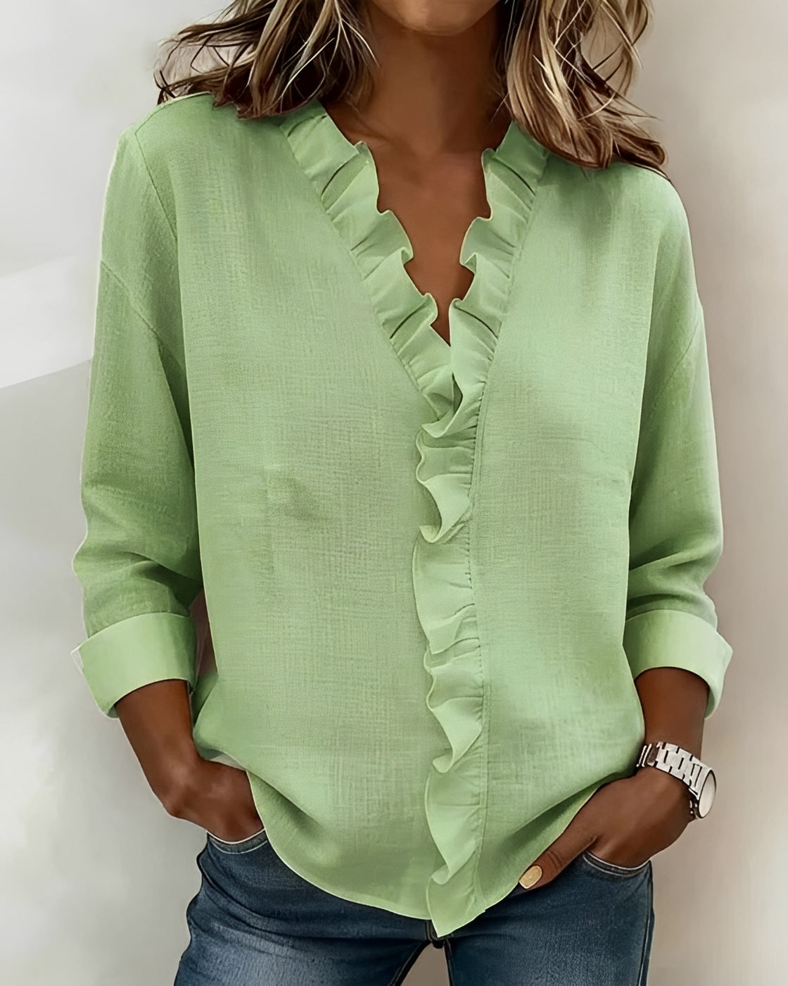 Samia - Stylische Langarmbluse