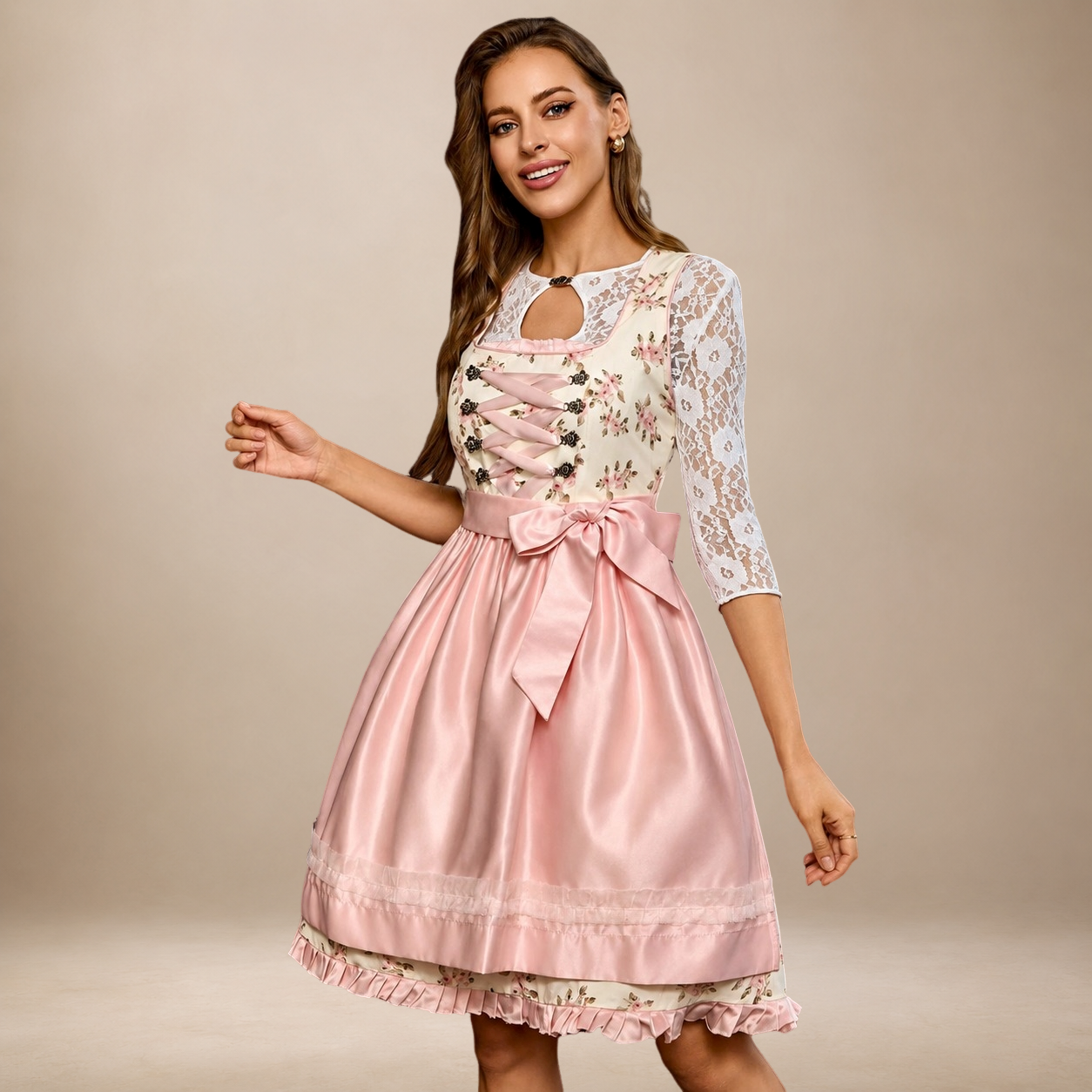 Liliana - Elegantes Oktoberfestkleid mit Schleifendetail
