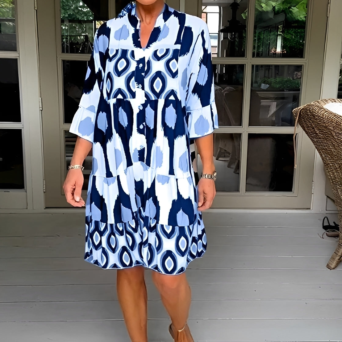 Katie - Elegantes, locker geschnittenes Kleid