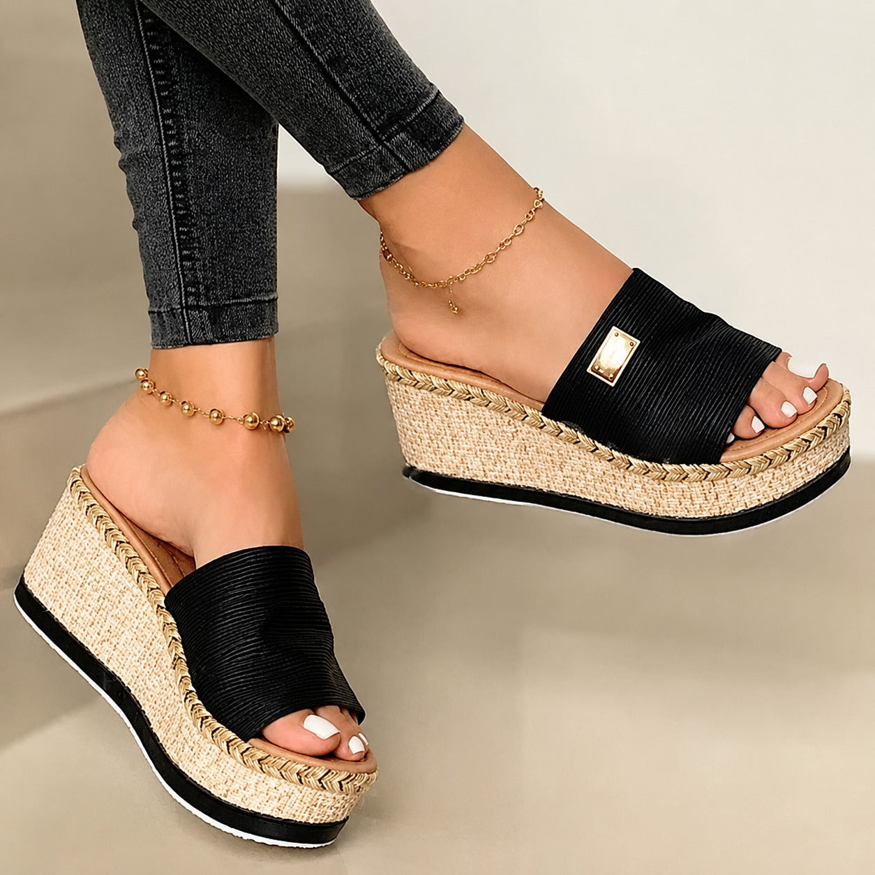 Camilla - Elegante hohe Plattform-Sandalen