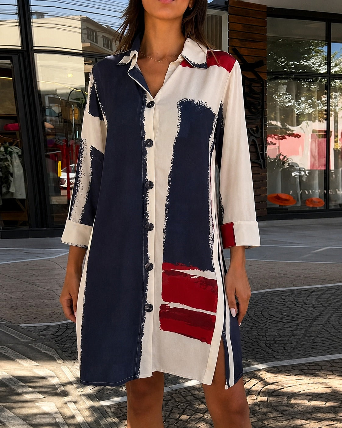 Alyssia - Schickes Kleid mit Kragen