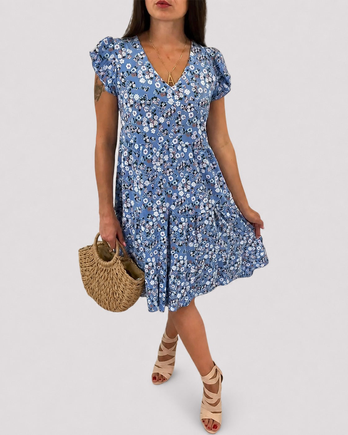 Gwen - Leichtes Midikleid mit Blumenmotiv