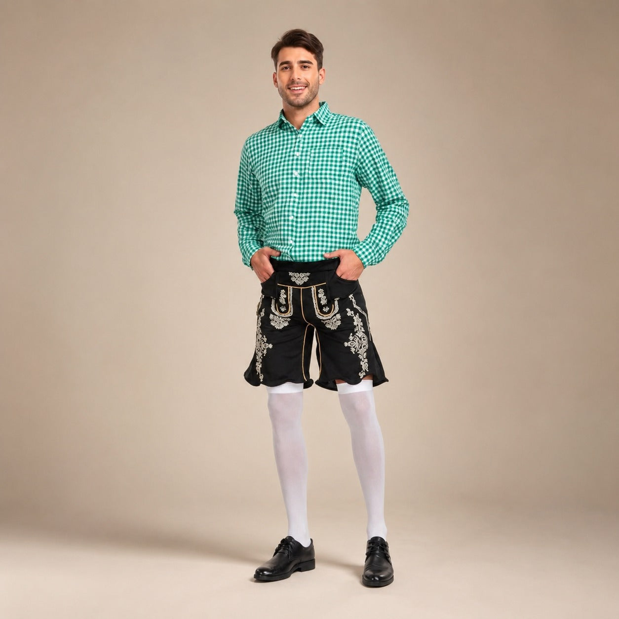 Alexis - Stilvolles Hemd mit Karomuster fürs Oktoberfest