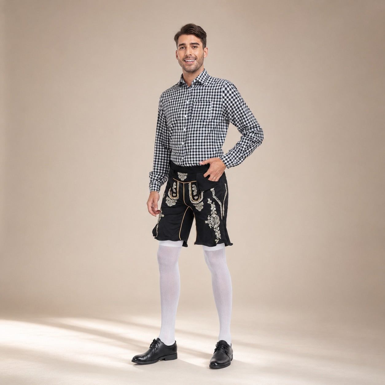 Alexis - Stilvolles Hemd mit Karomuster fürs Oktoberfest