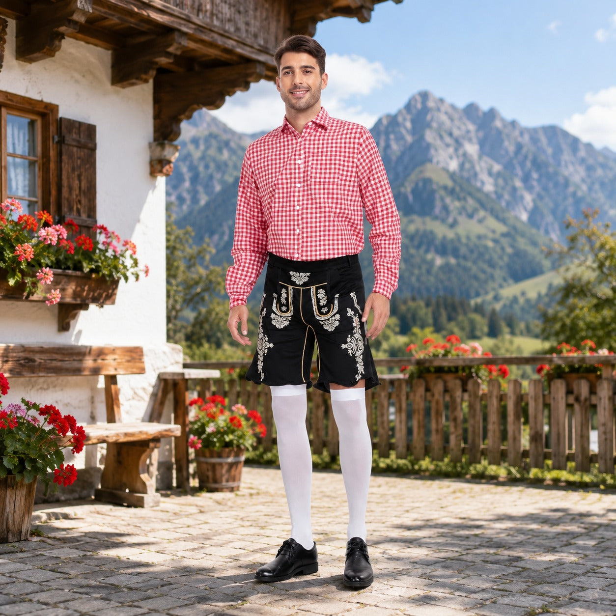 Alexis - Stilvolles Hemd mit Karomuster fürs Oktoberfest
