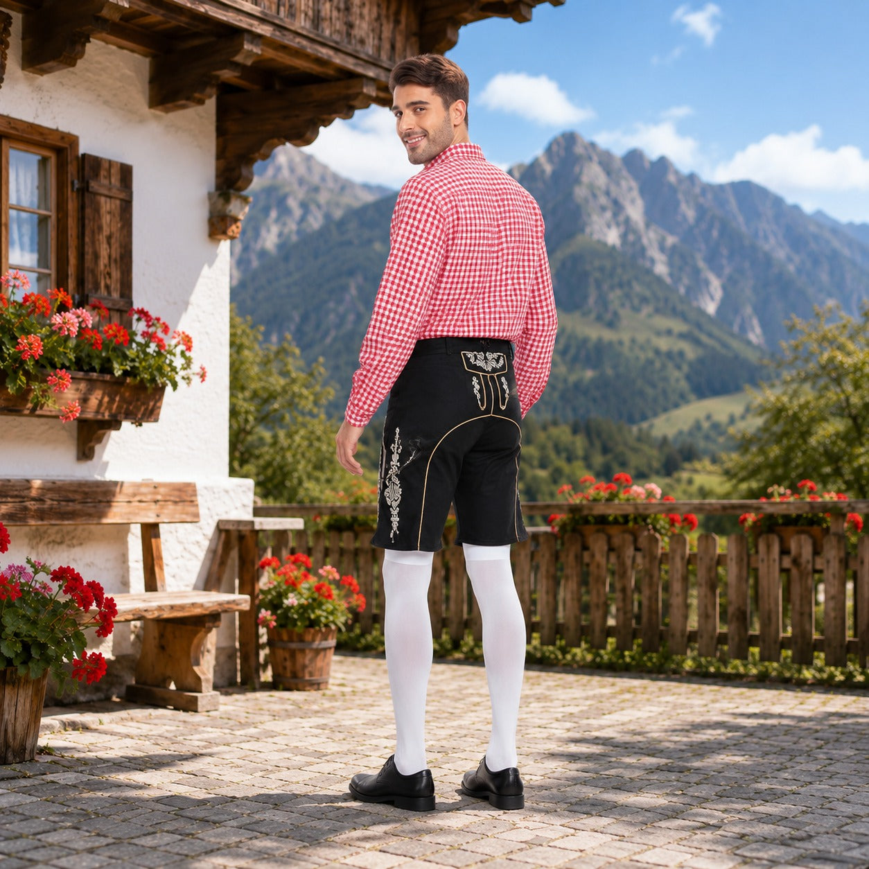 Alexis - Stilvolles Hemd mit Karomuster fürs Oktoberfest