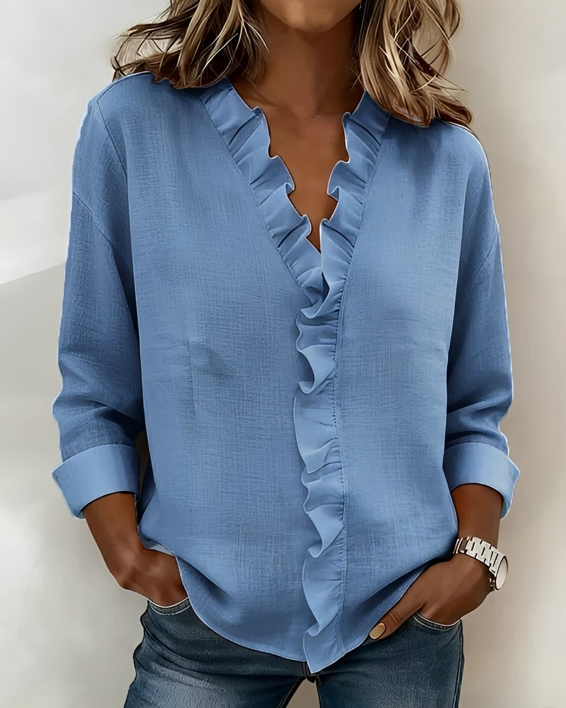 Samia - Stylische Langarmbluse