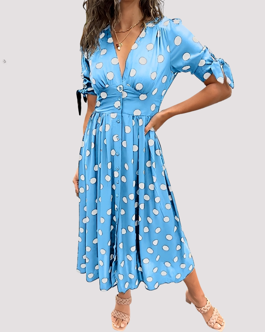 Nicole - Elegantes Punktkleid