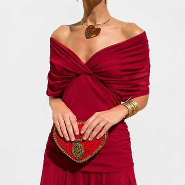 Bernice - Elegantes Maxikleid mit Faltenwurf