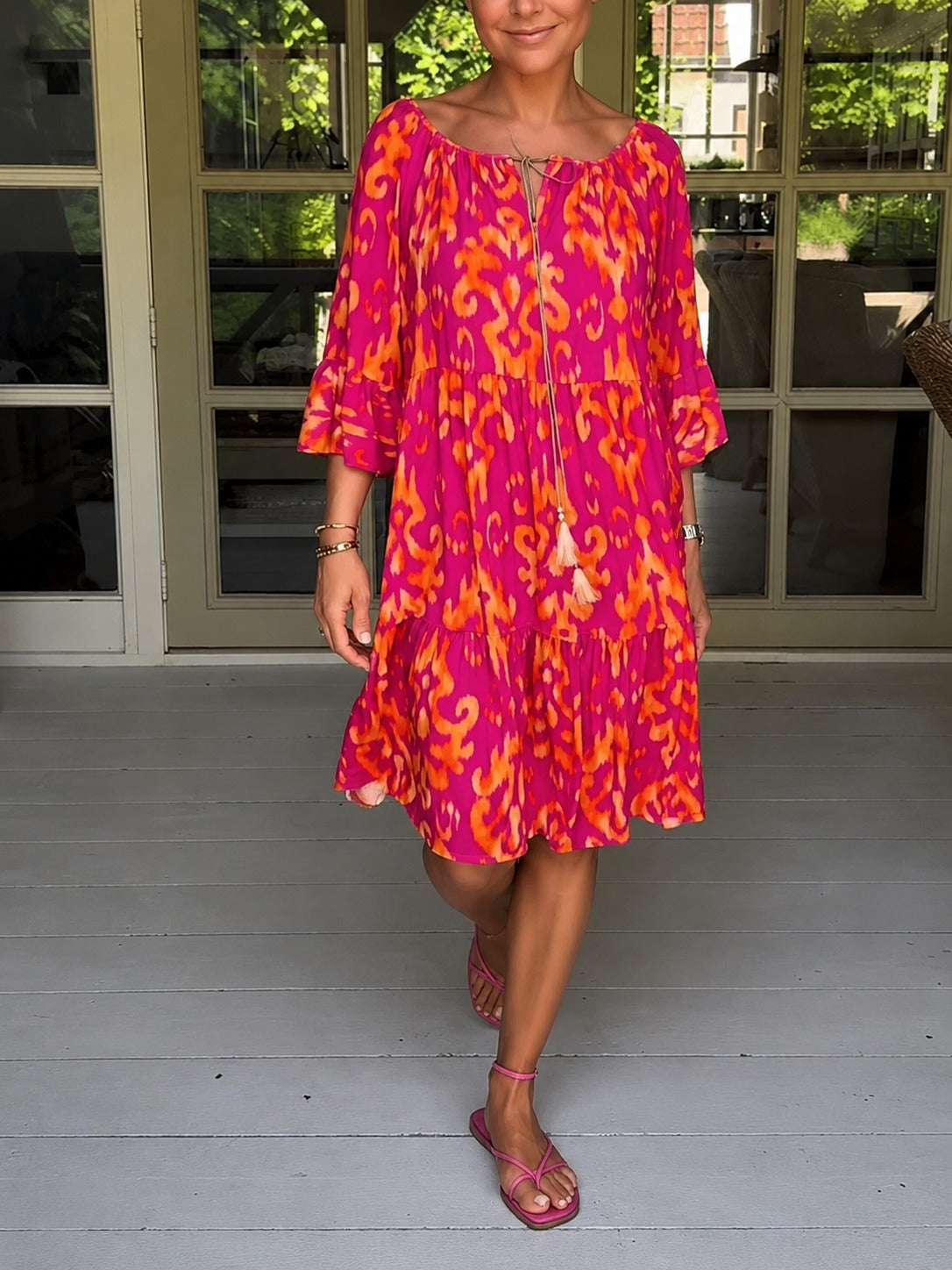Jamie - Kleid mit großzügigen, eleganten Ärmeln