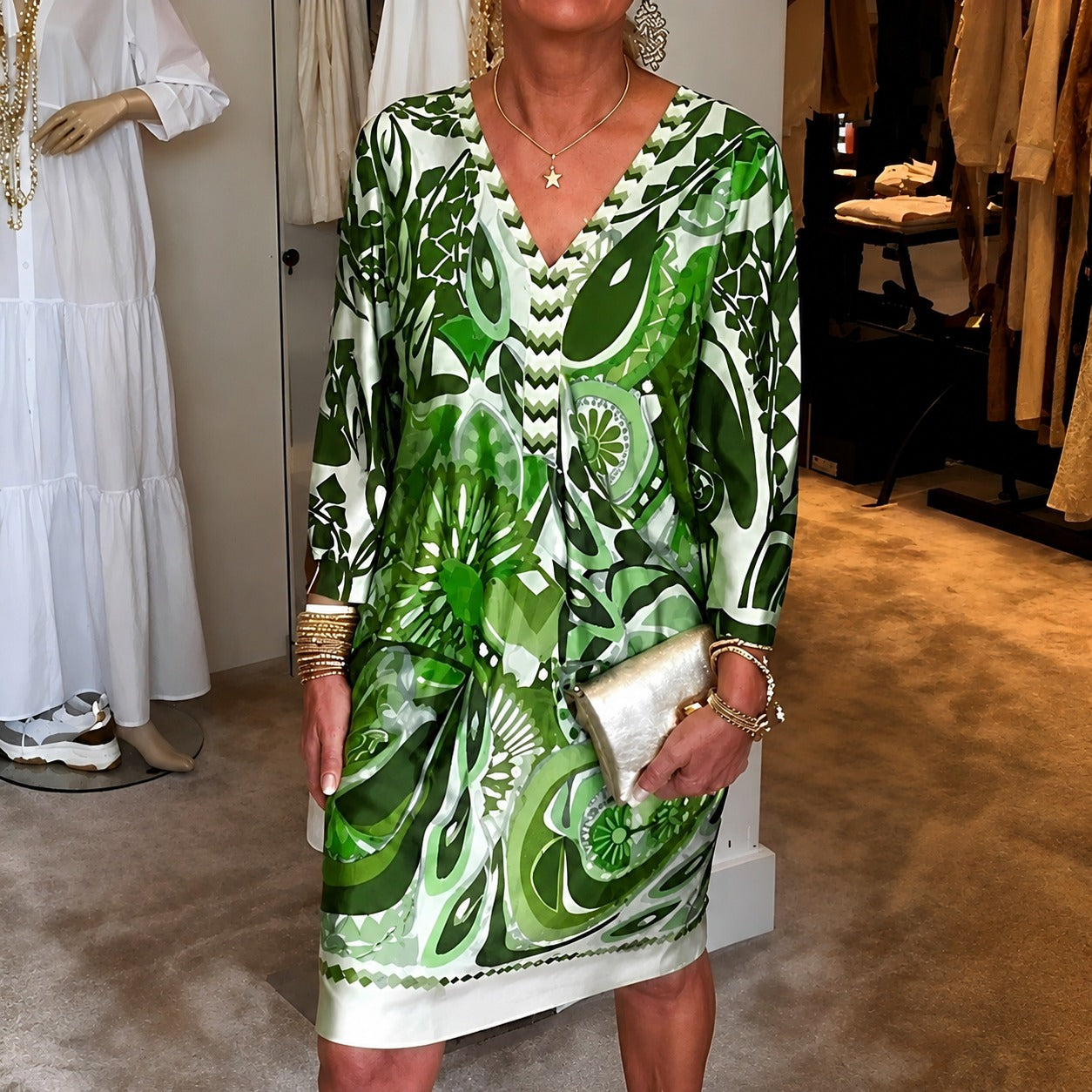 Talia - Modisches Kleid mit Muster