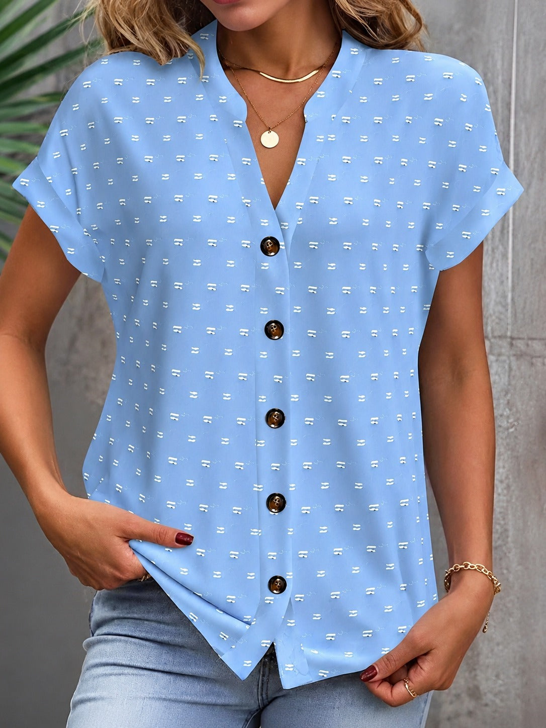 Cardena - Stilvolle Bluse mit Lässigem Schulterdesign