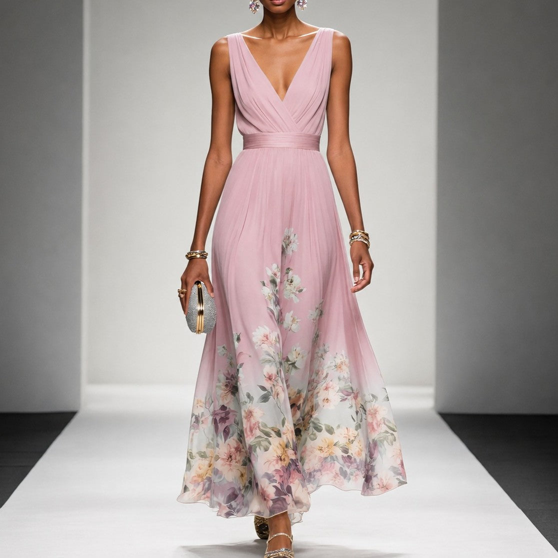 Tanisha - Maxi-Kleid mit Blumenmuster