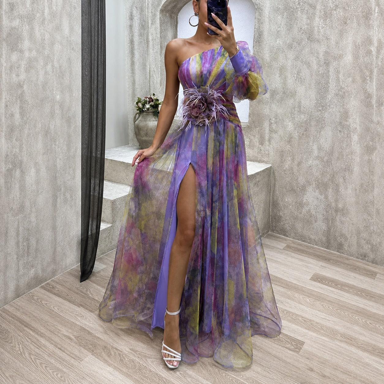 Rowe - Stilvolles Maxi-Kleid mit Blumendesign