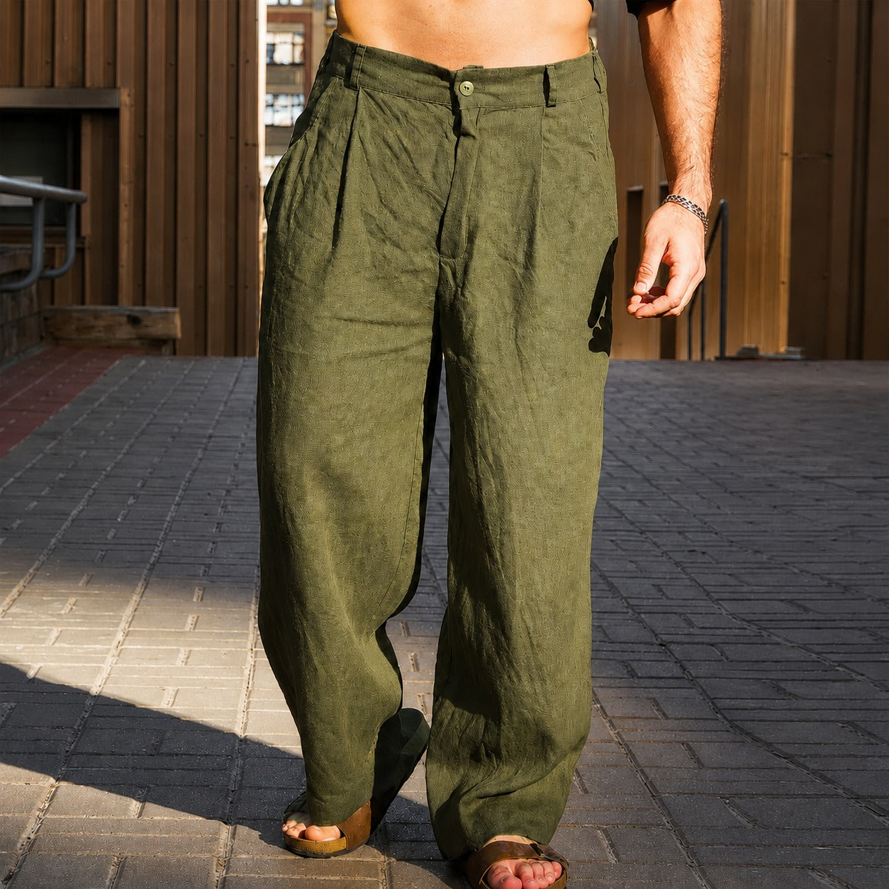 Brandon - Weite Hose mit lockerer Passform