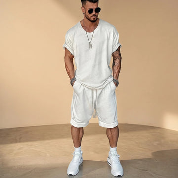 Alan - Bequemes Set mit Hemd und Shorts