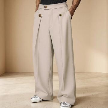 John - Stylische Hose mit weitem Schnitt und hohem Bund