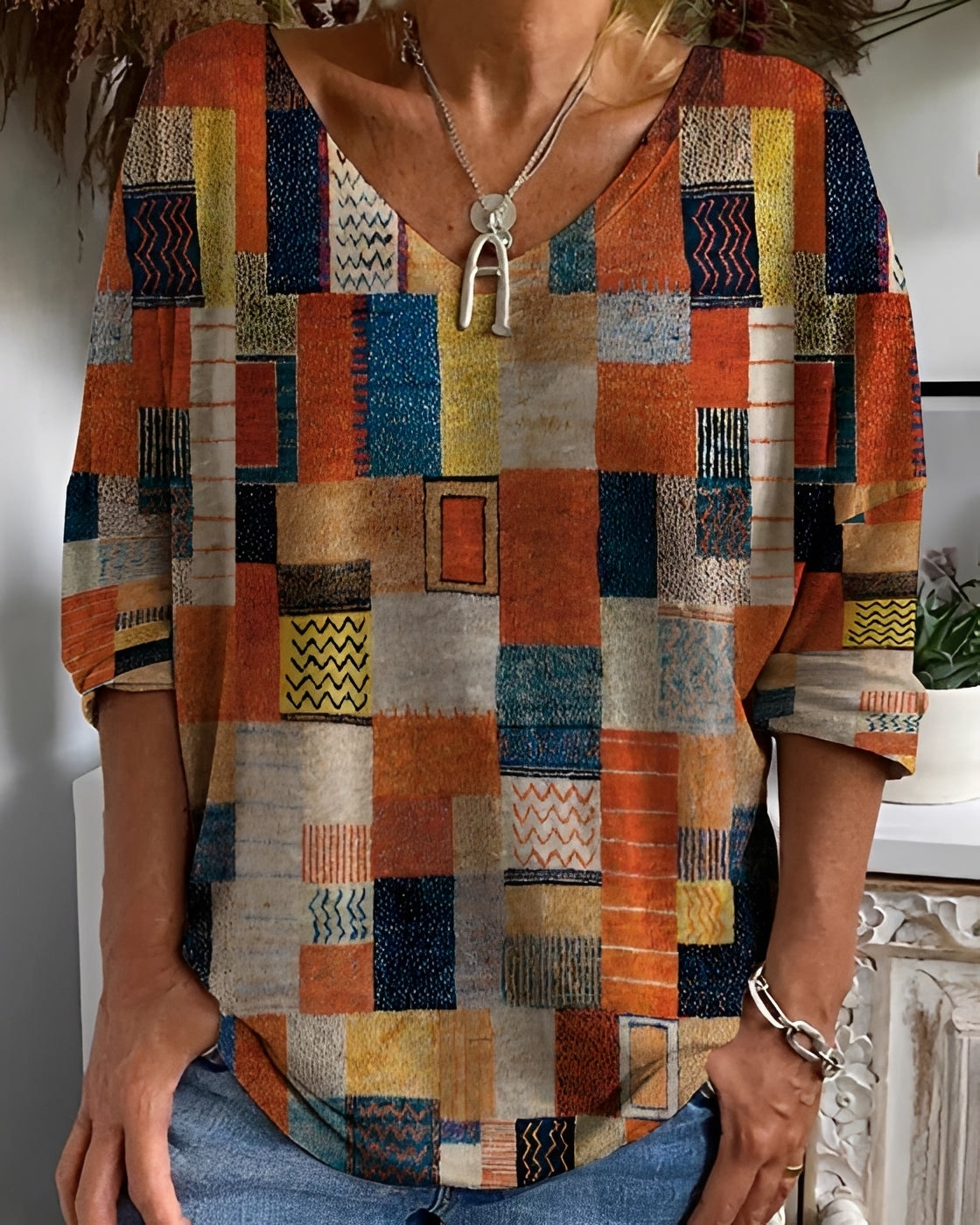 Tayla - Stylisches Top mit Ethno-Details