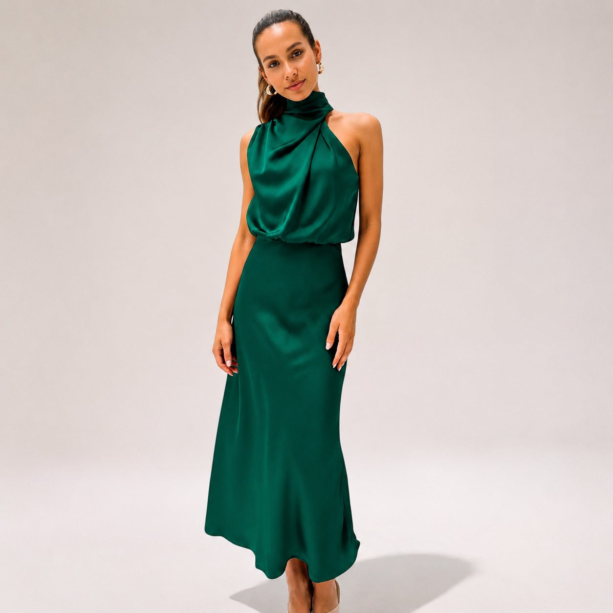 Lillie - Elegantes Neckholder-Kleid