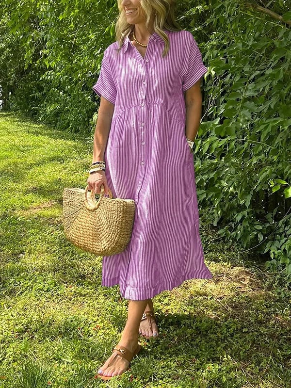Corinne – Stilvolles Damen Hemdblusenkleid