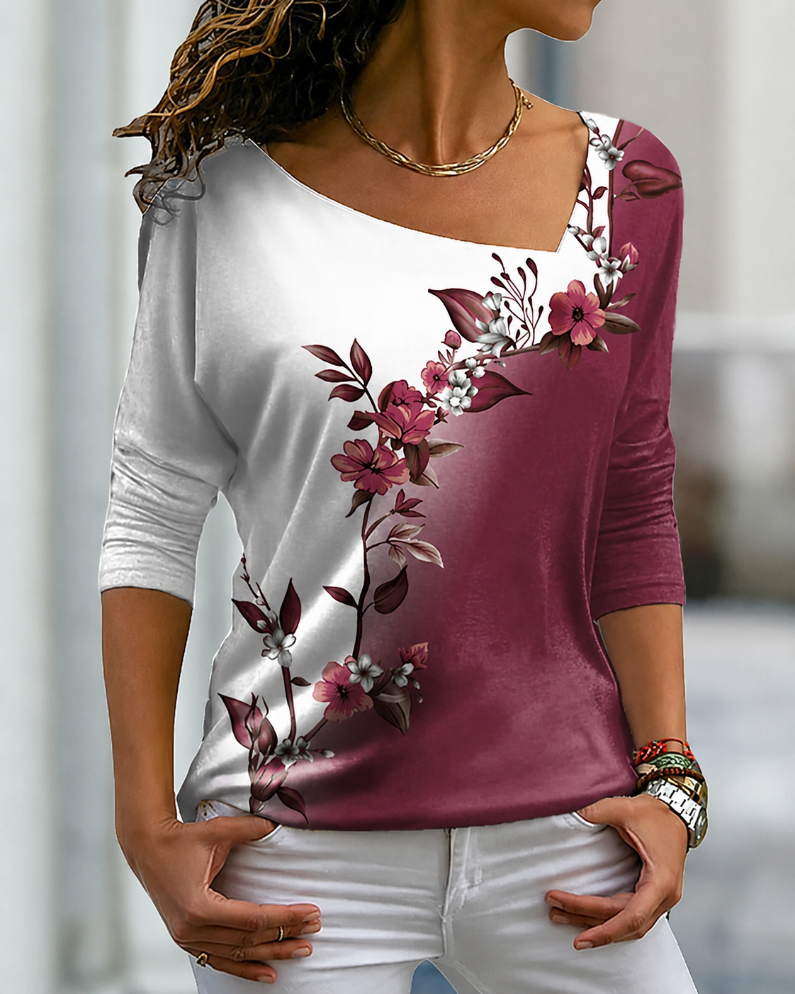 Sheylinn - Weites Langarmshirt