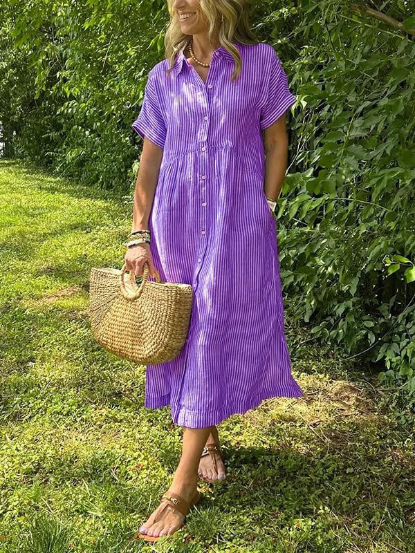 Corinne – Stilvolles Damen Hemdblusenkleid