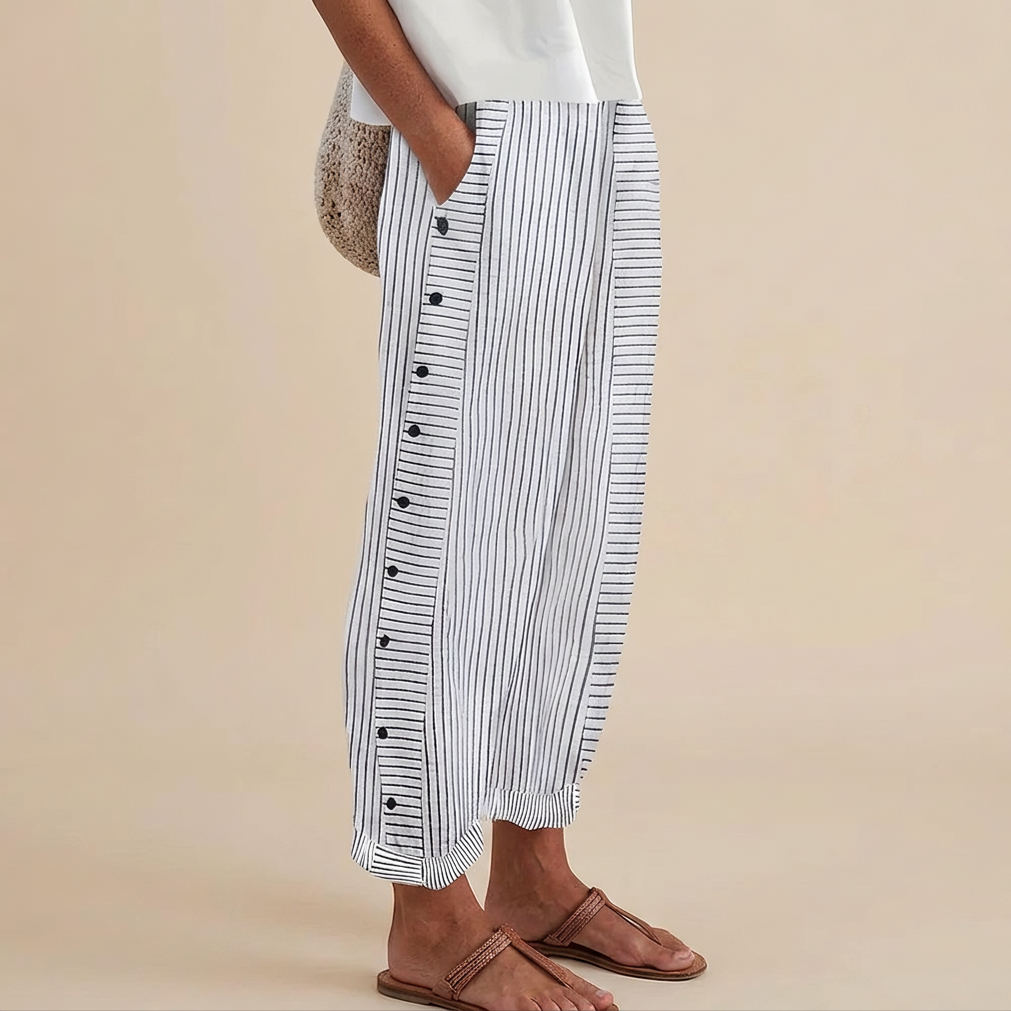 Rachael - Bequem geschnittene Hose mit Seitentaschen