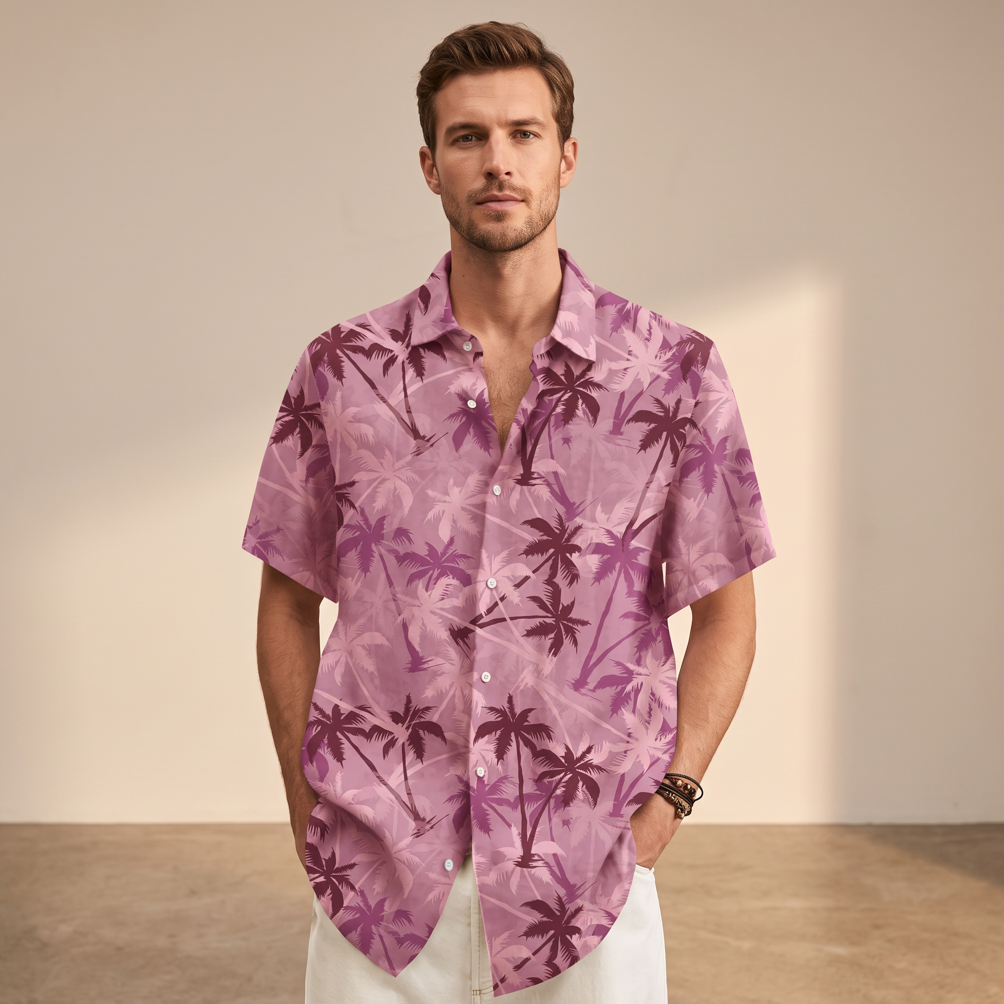 Jenson - Shirt mit tropischem Design
