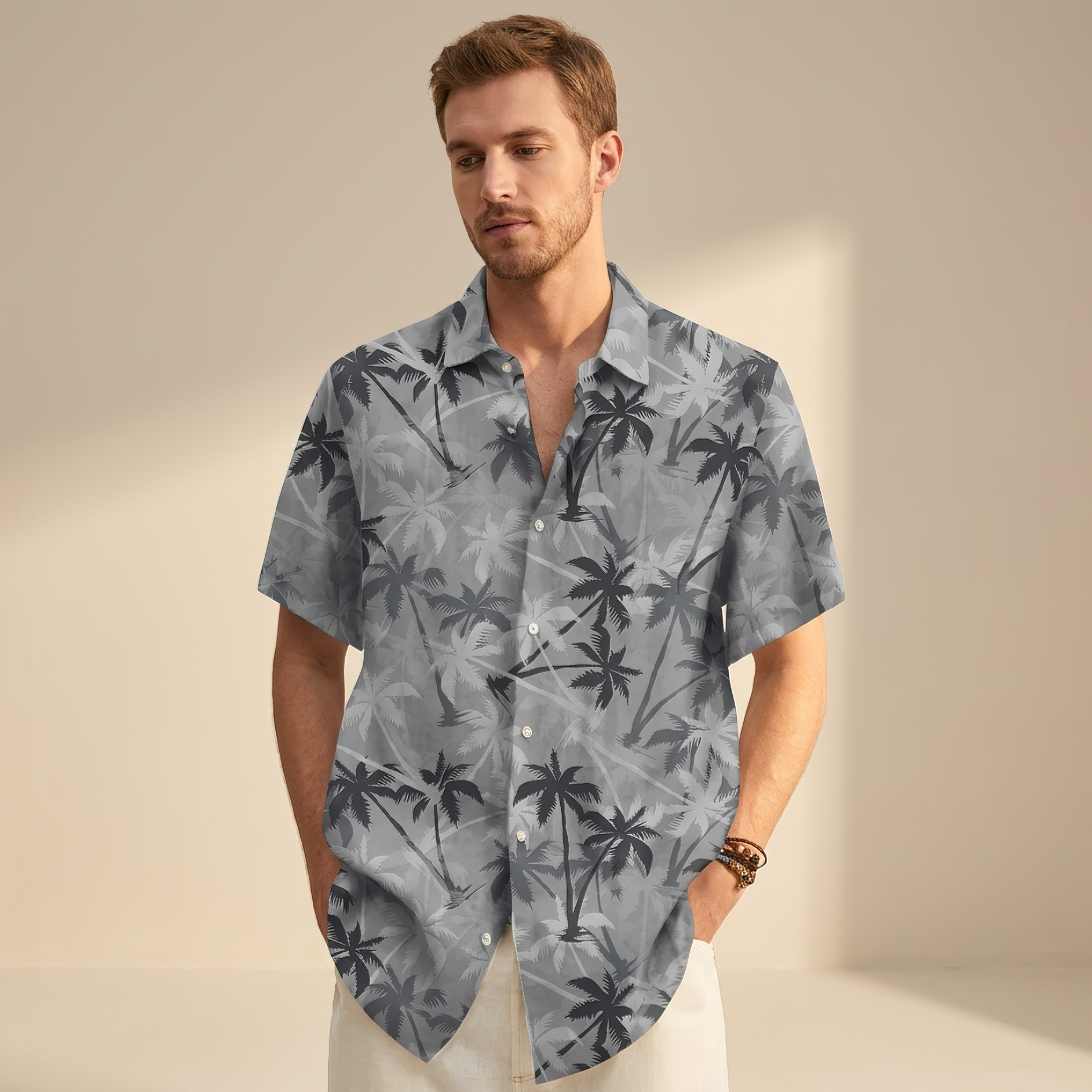 Jenson - Shirt mit tropischem Design