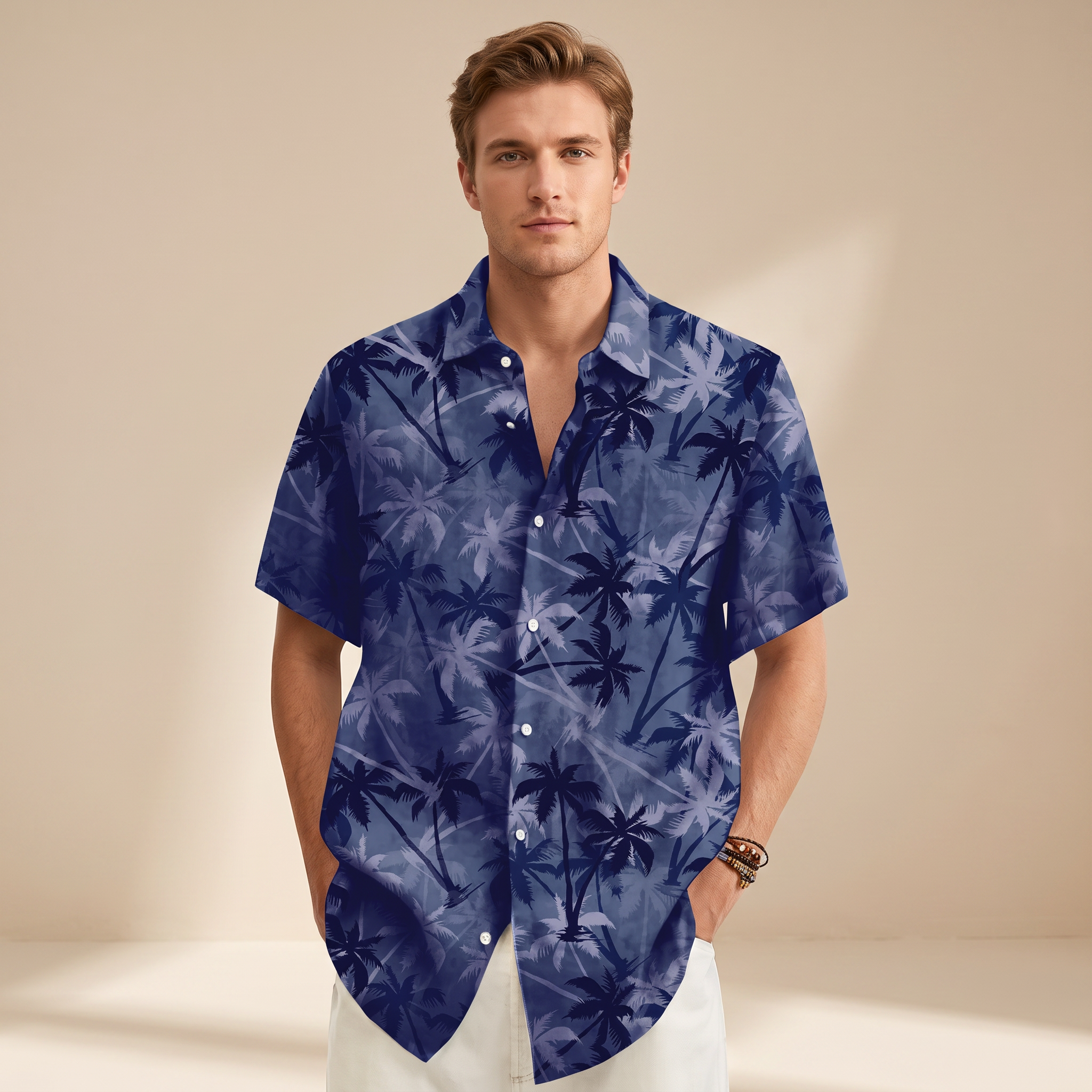 Jenson - Shirt mit tropischem Design