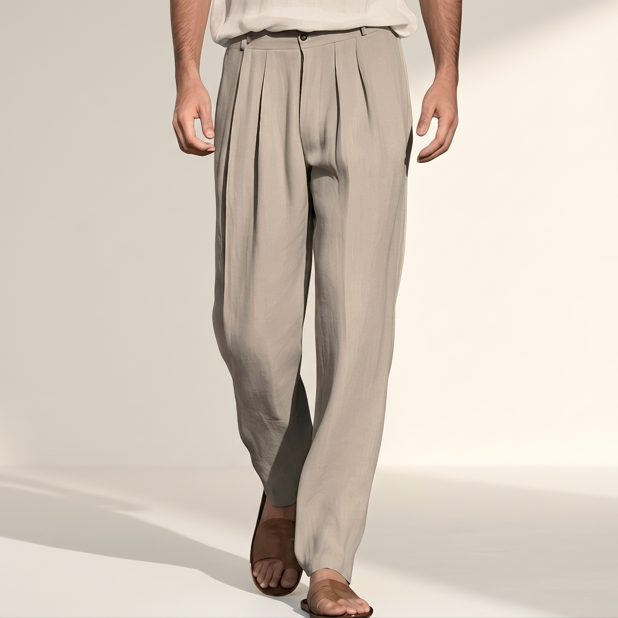 Randall - Weite und komfortable Faltenhose