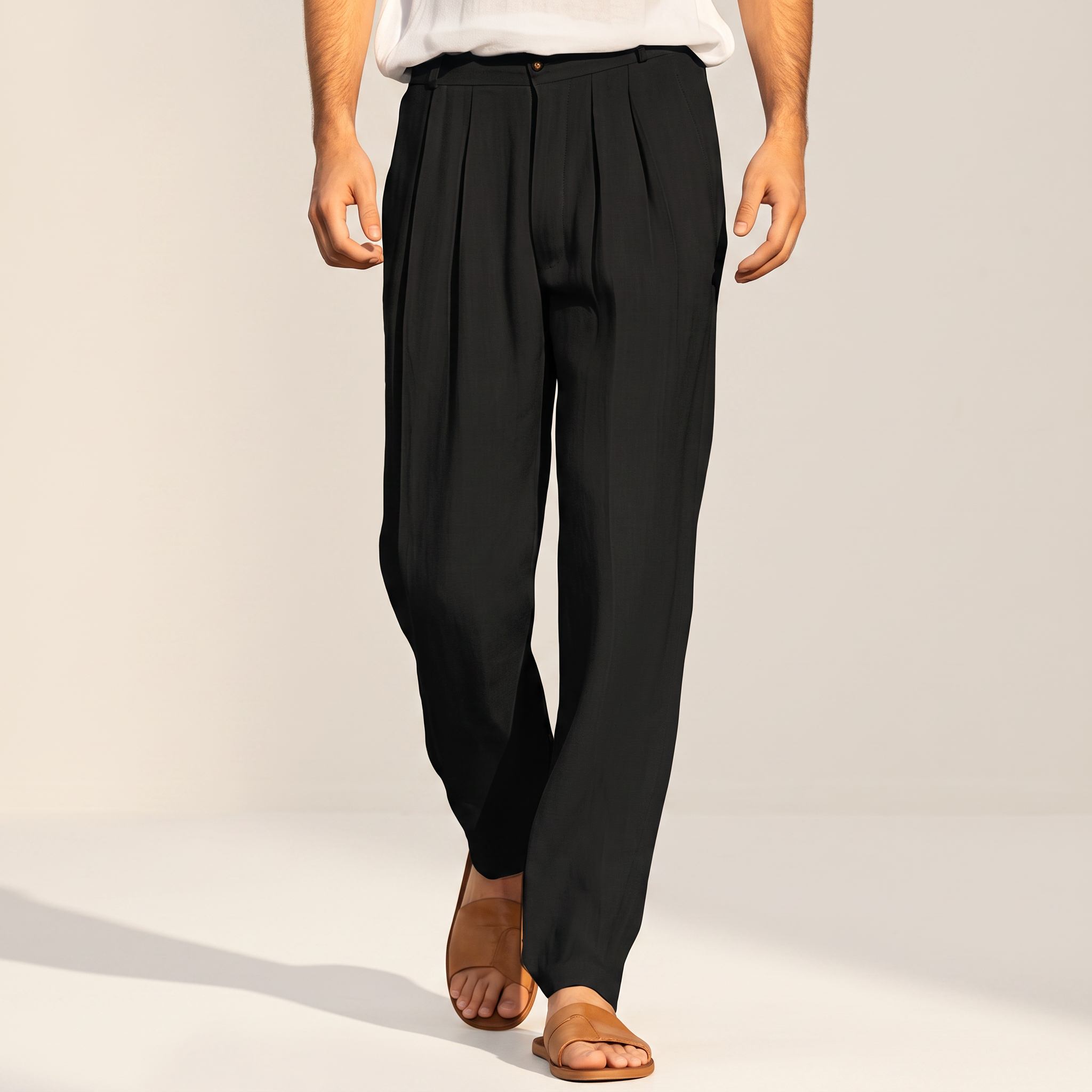 Randall - Weite und komfortable Faltenhose