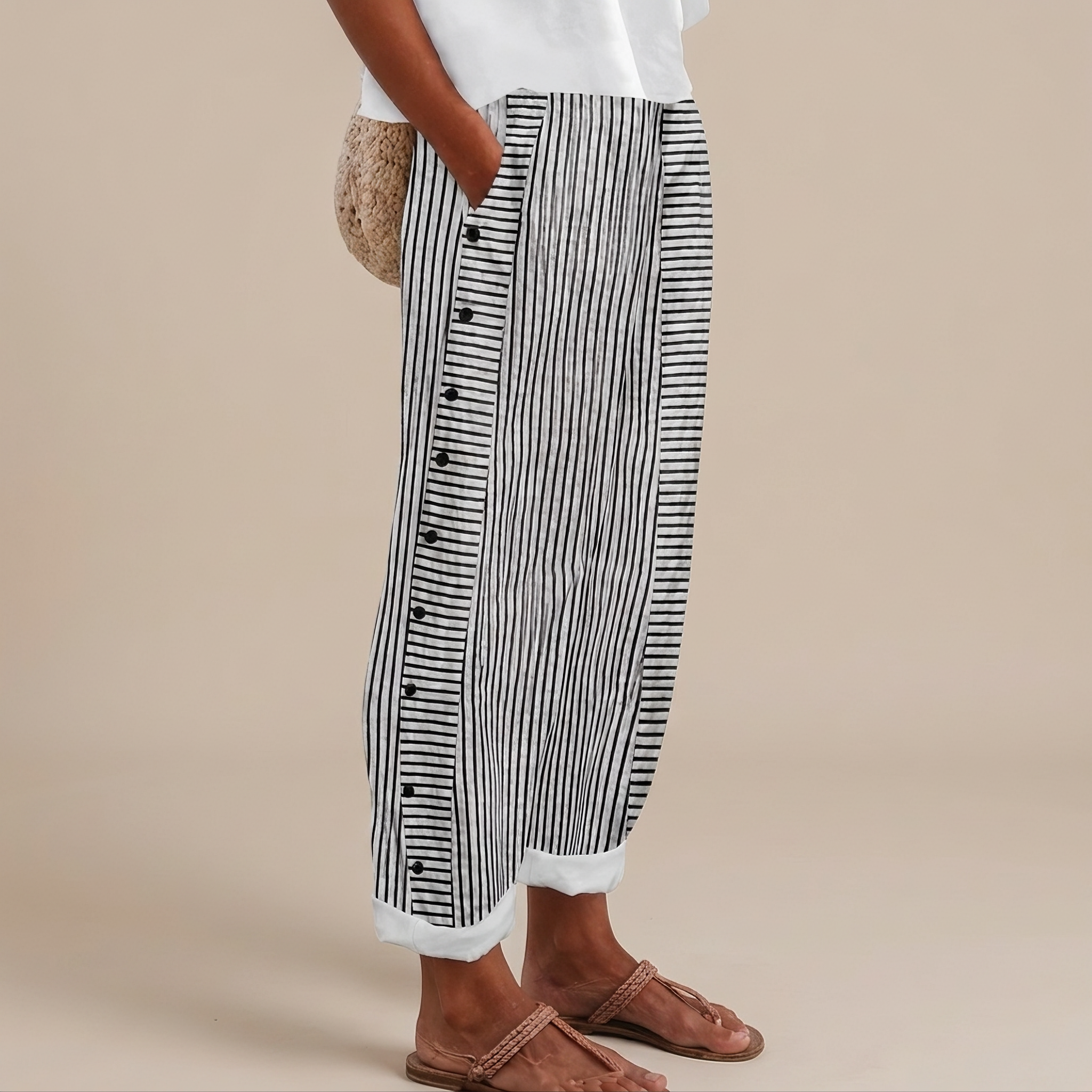 Rachael - Bequem geschnittene Hose mit Seitentaschen