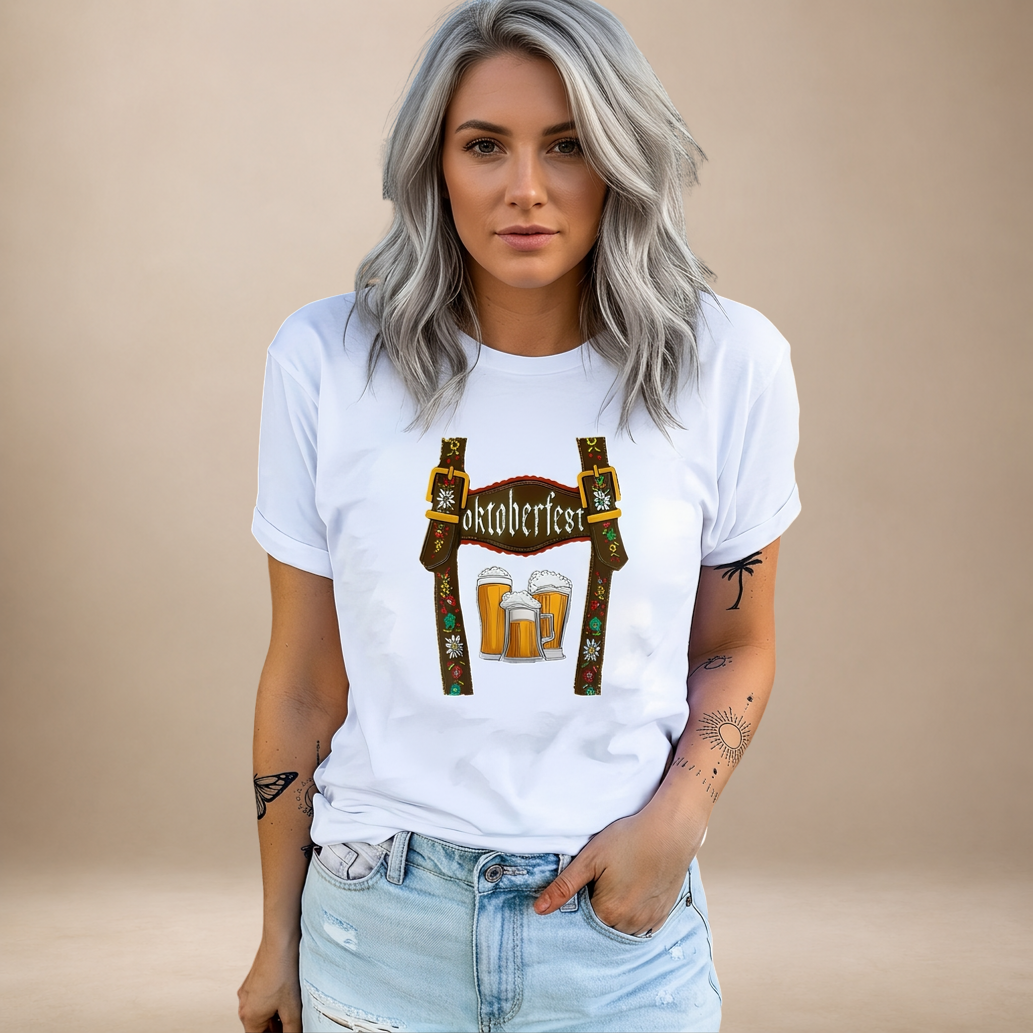 Olivia - Komfortables Oktoberfest-T-Shirt mit Design