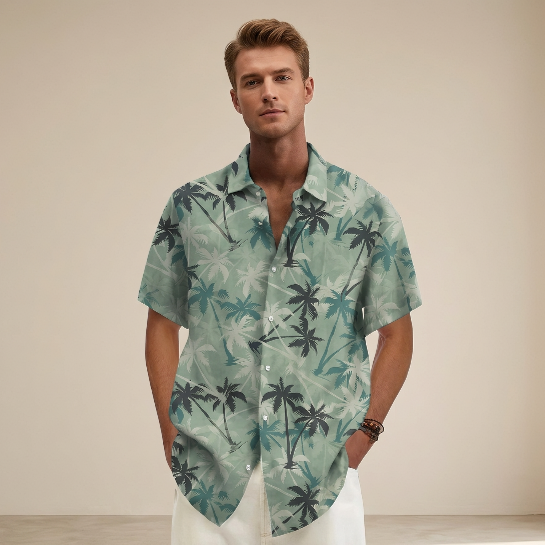 Jenson - Shirt mit tropischem Design