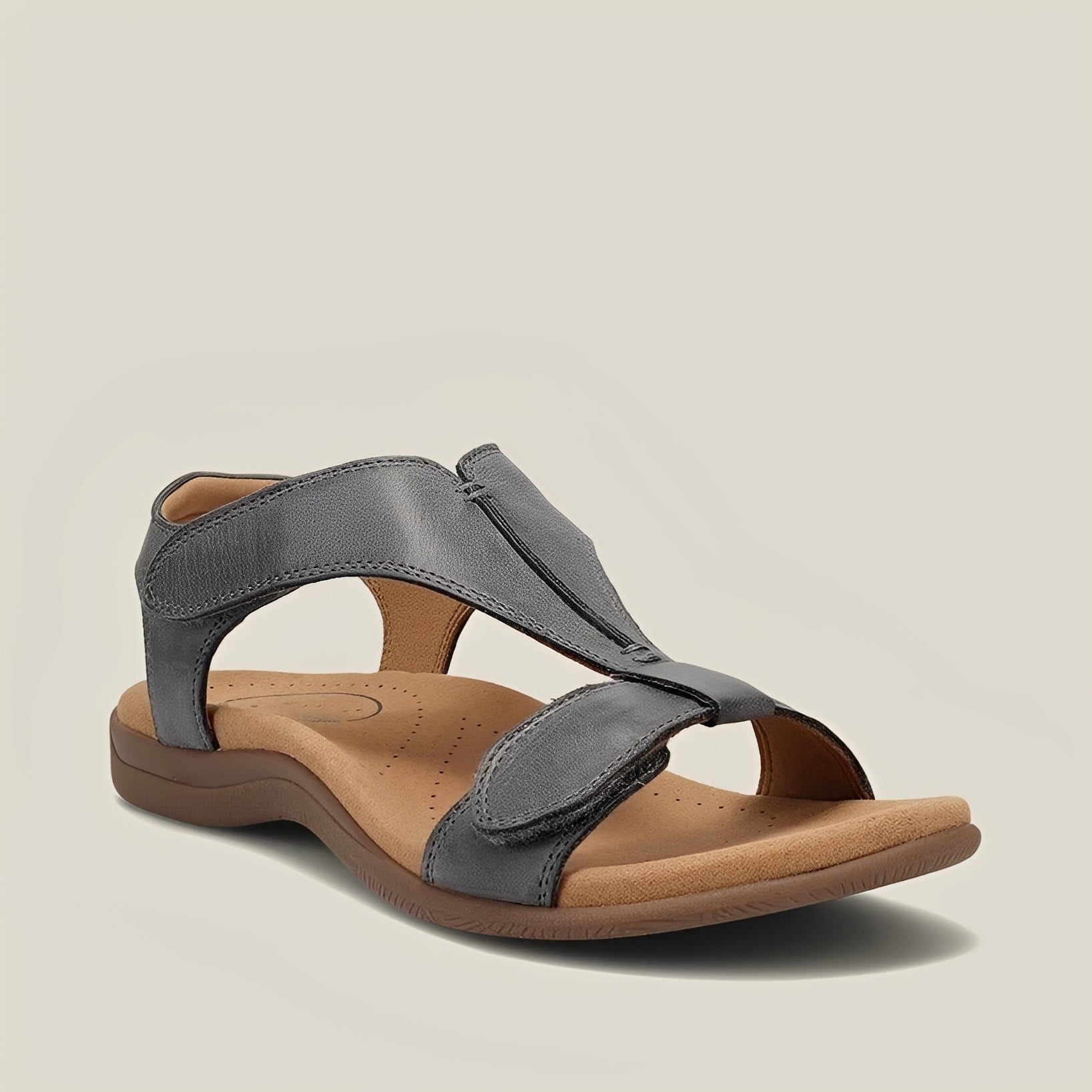 Sharon - Plateau-Sandalen mit Klettverschluss