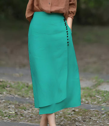 Manda - Eleganter asymmetrischer A-Linien-Rock für Damen