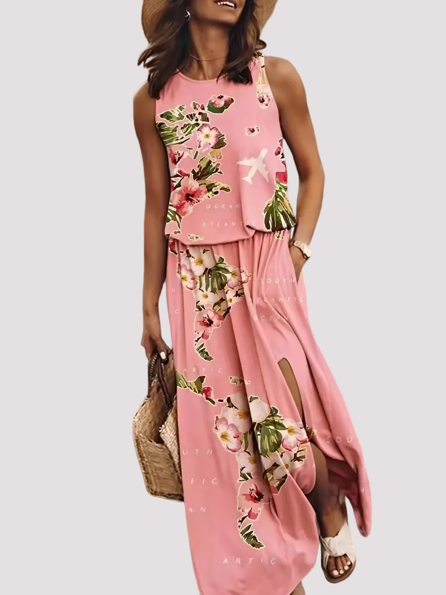 Halle - Elegantes, ärmelloses Damen-Maxikleid