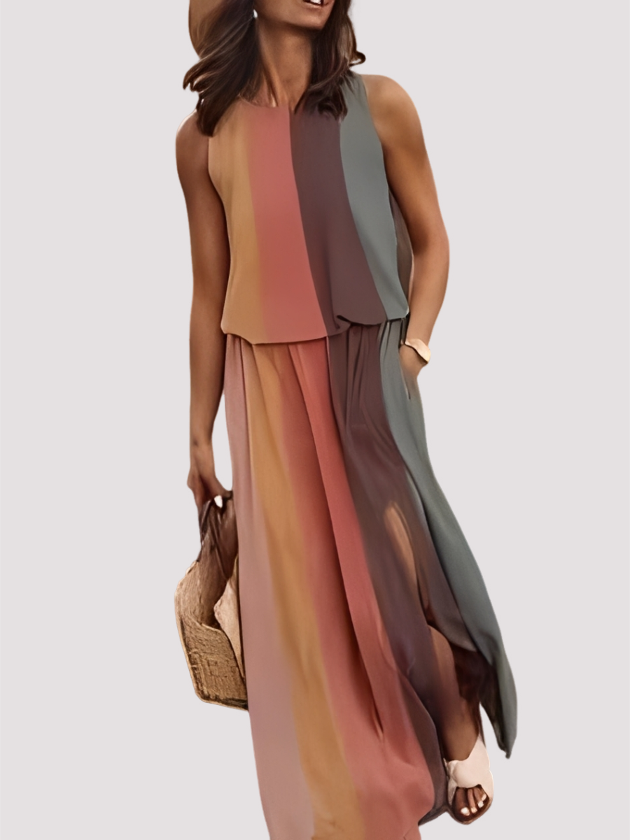 Halle - Elegantes, ärmelloses Damen-Maxikleid